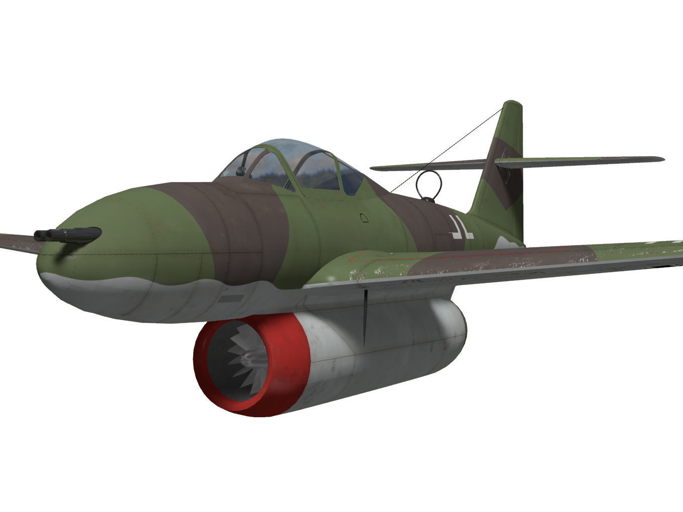 Messerschmitt P1095 3D model_4