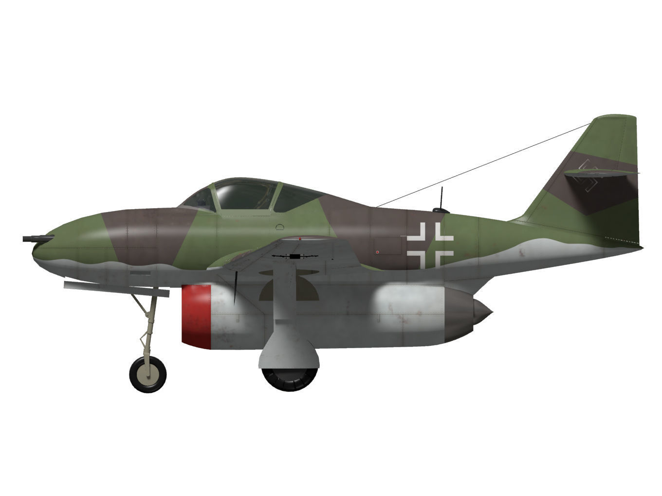 Messerschmitt P1095 3D model_9