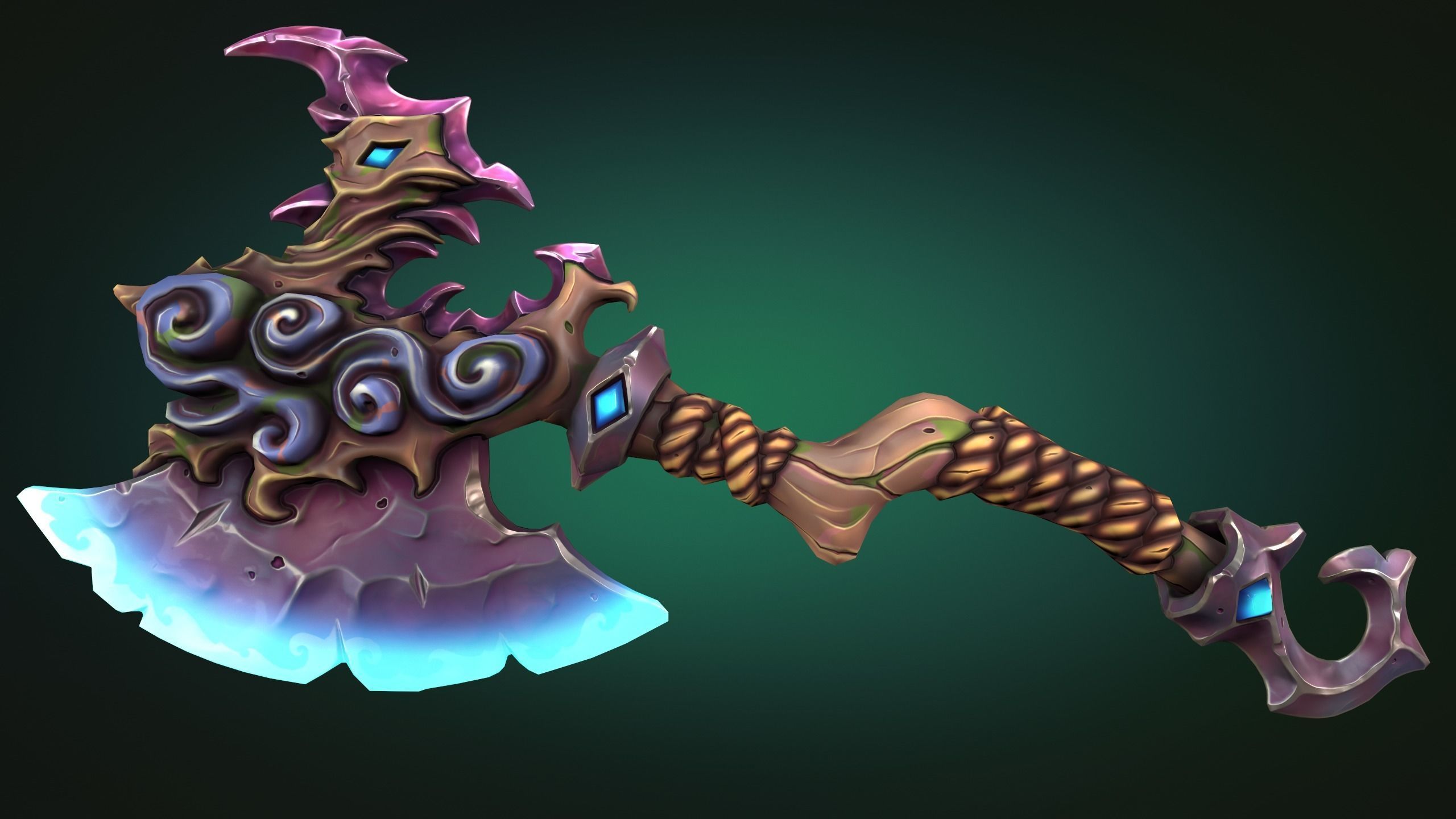 Coastal axe 3d print 3D print model_6