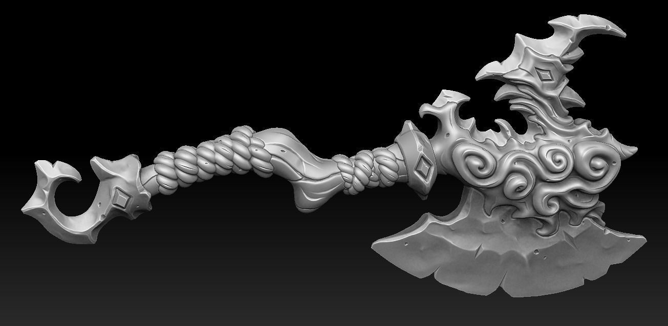 Coastal axe 3d print 3D print model_3