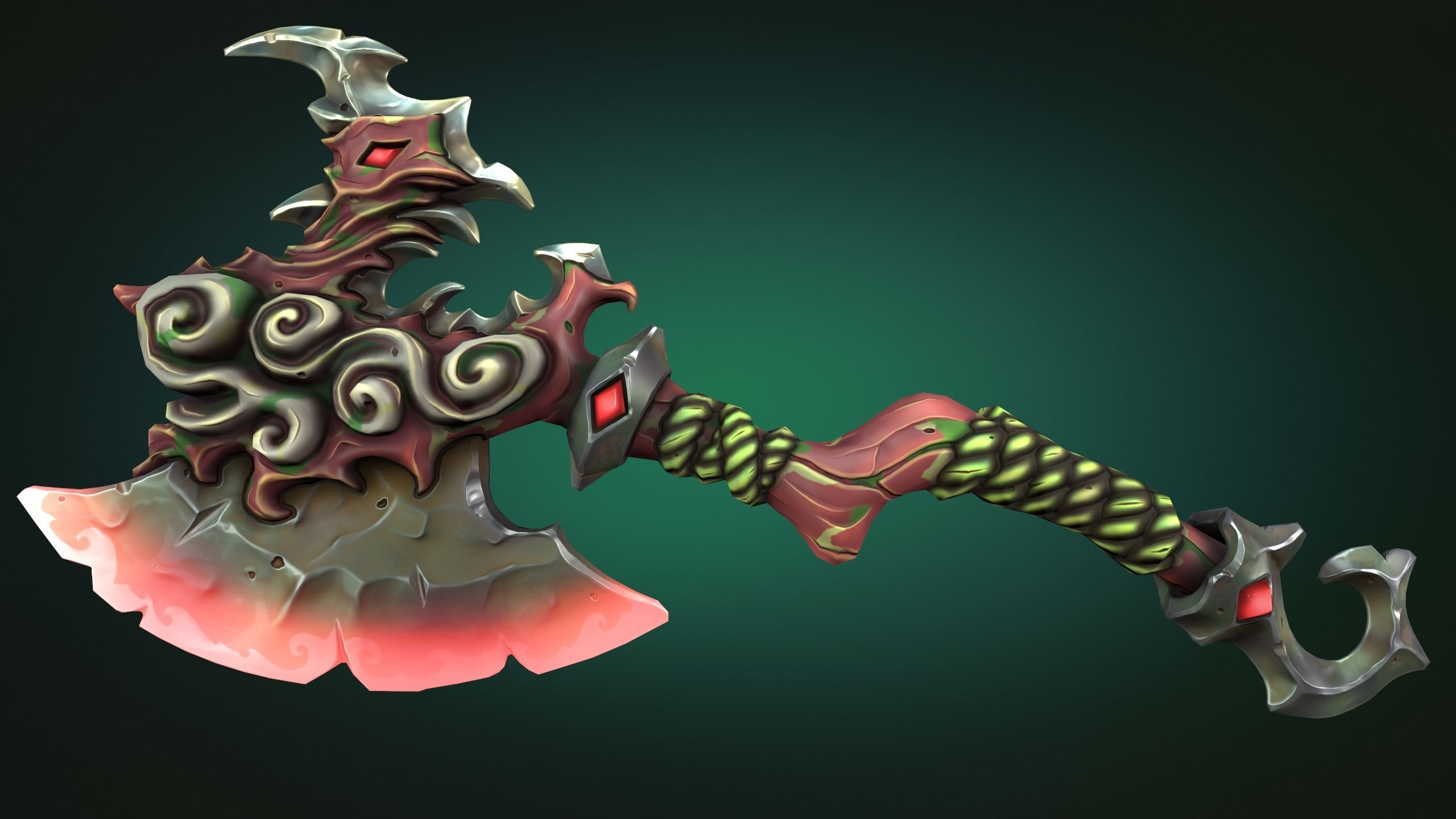 Coastal axe 3d print 3D print model_10