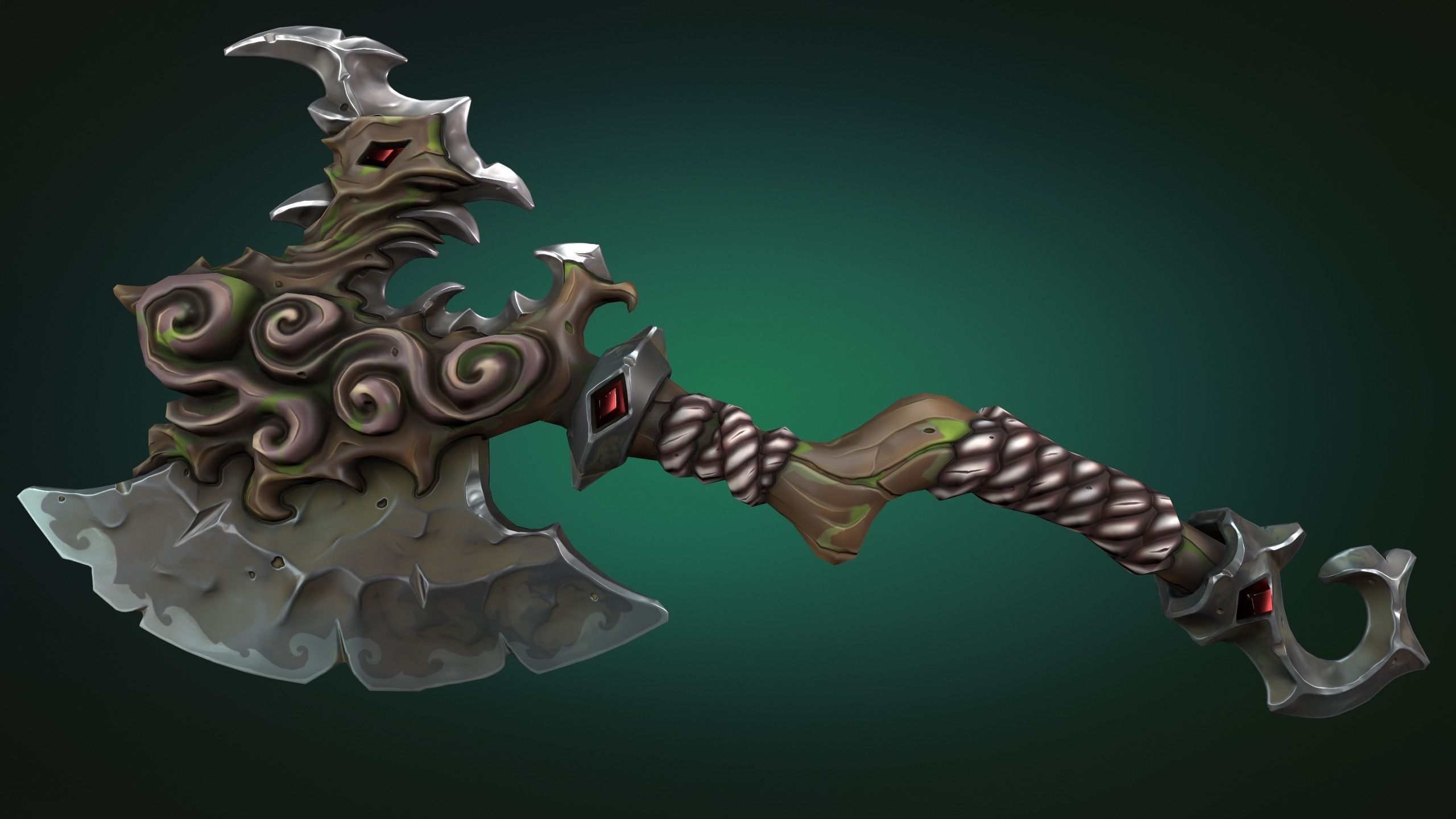 Coastal axe 3d print 3D print model_11