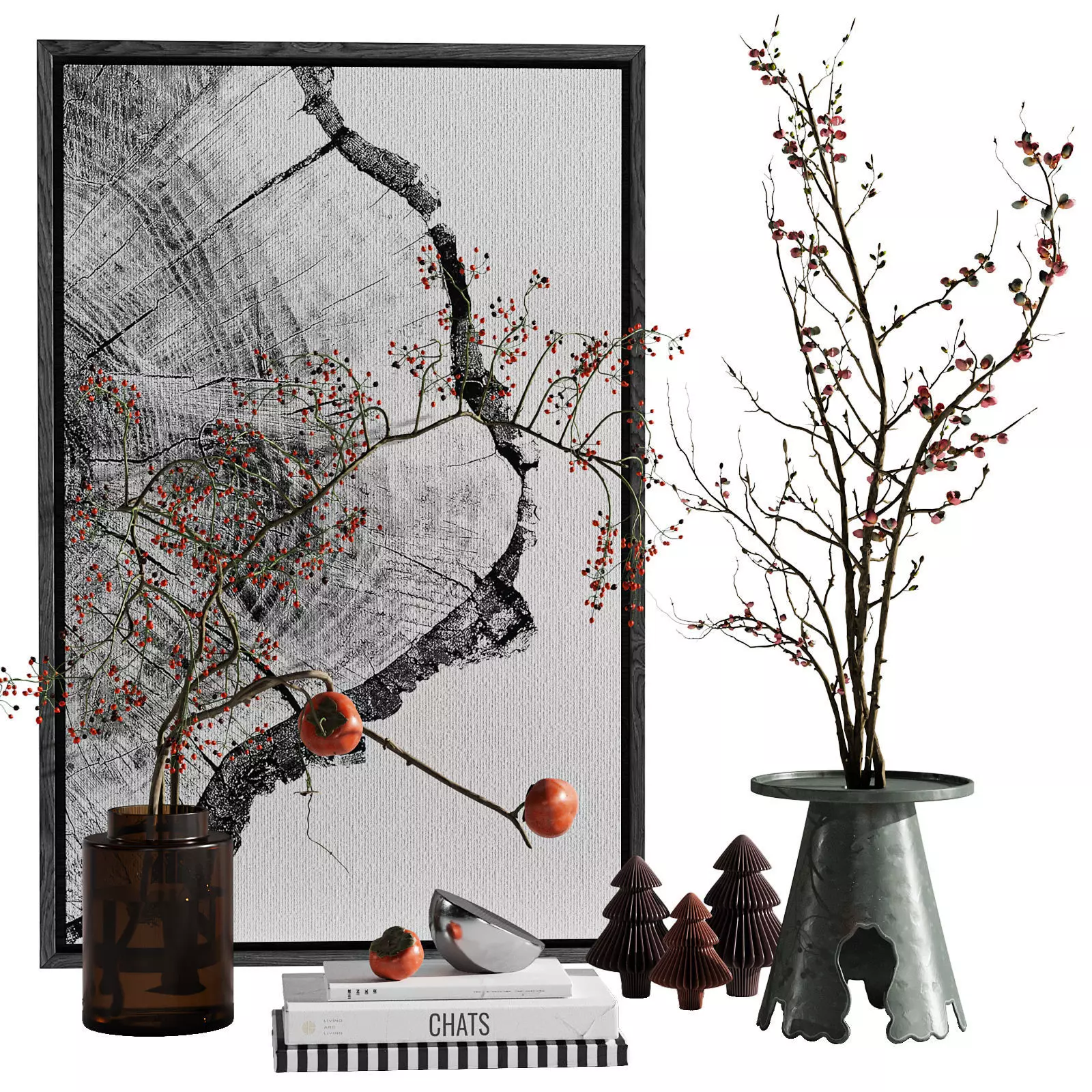 Decorative set 8 3D model_0