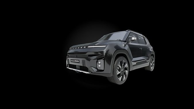 KGM-Ssang Yong-Torres EVX 2025 on Diamond rims 3D model