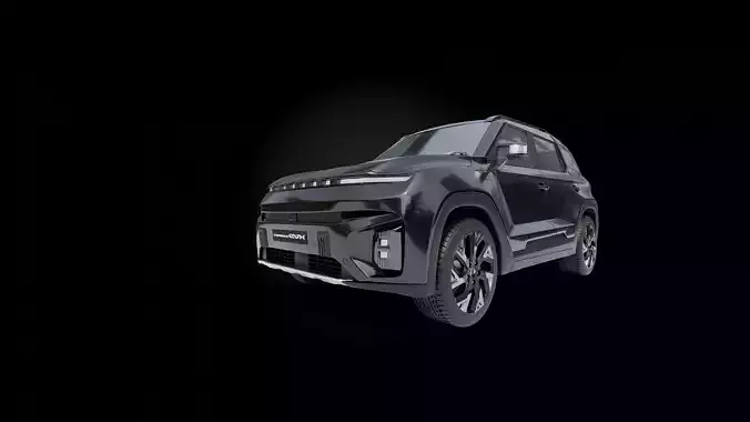 KGM-Ssang Yong-Torres EVX 2025 on Diamond rims 3D model