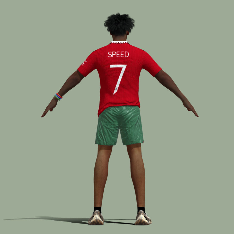 A-Pose rigged IShowSpeed youtuber 3D model_3