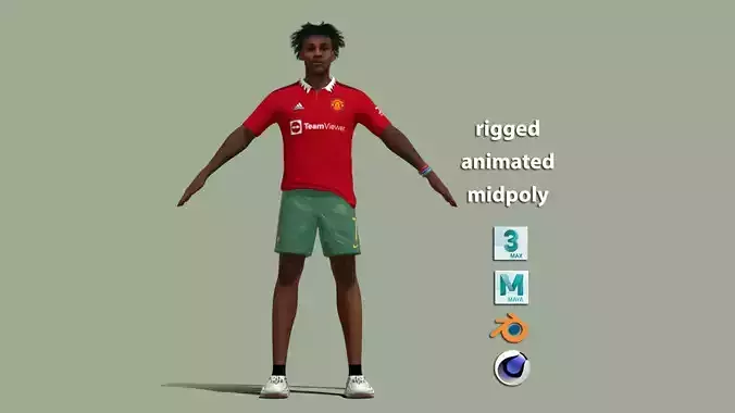  A-Pose rigged IShowSpeed youtuber 3D model