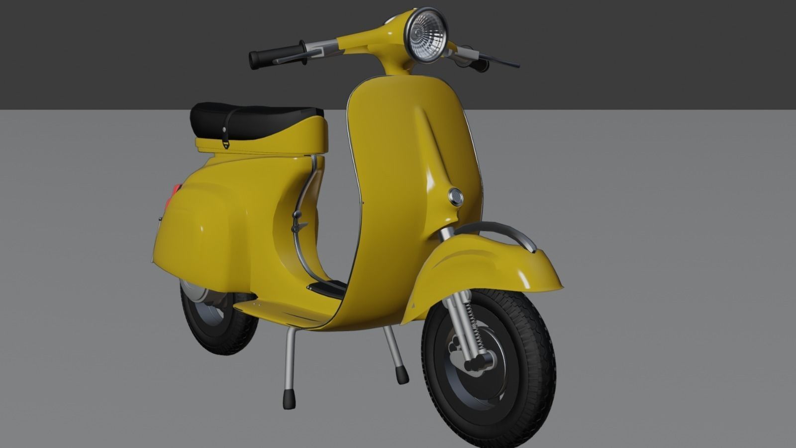 Bike Vespa Sprint-1974 Scooter Low-poly 3D model_2