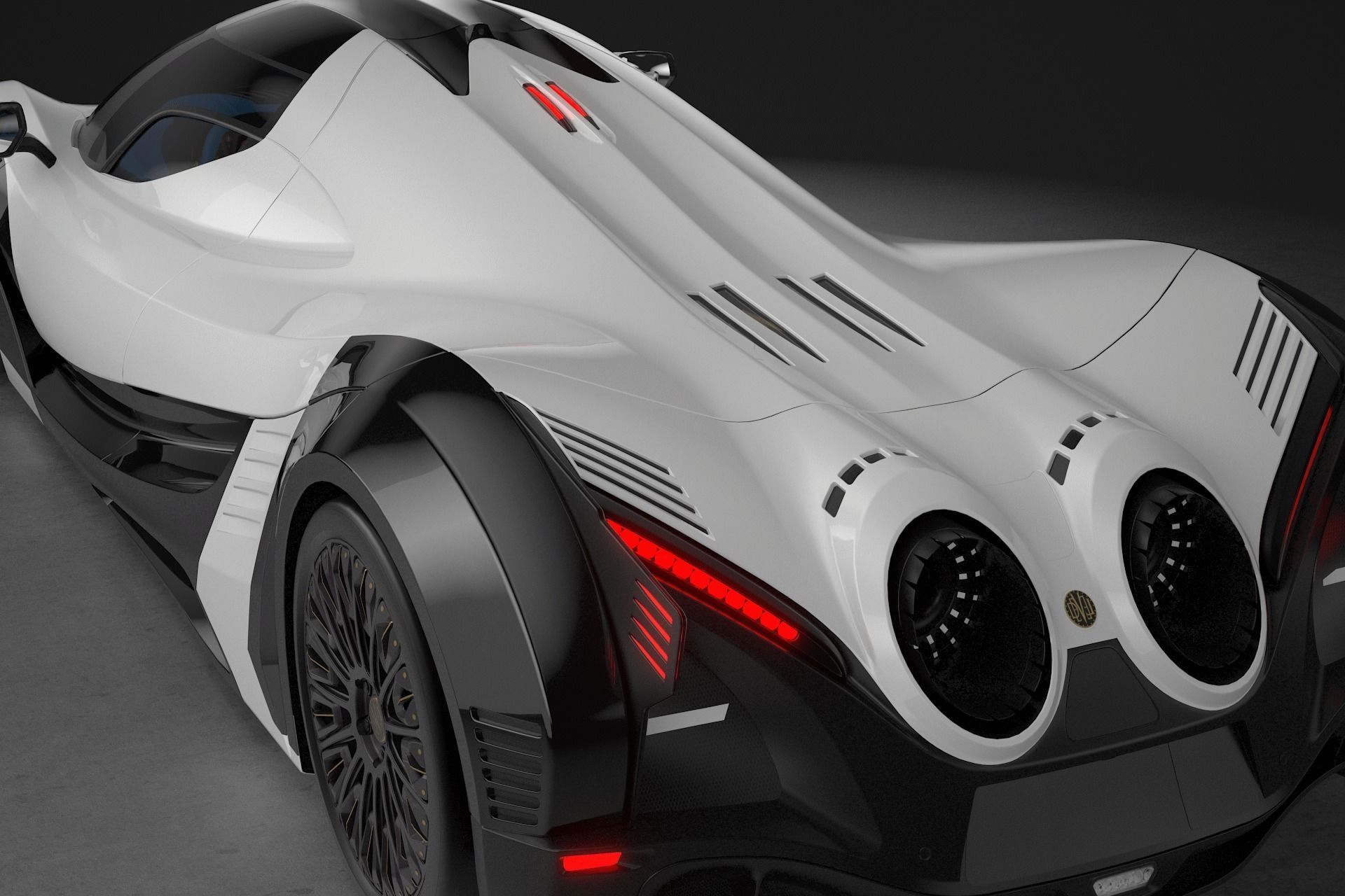 Devel Sixteen Super Car 3D model_9