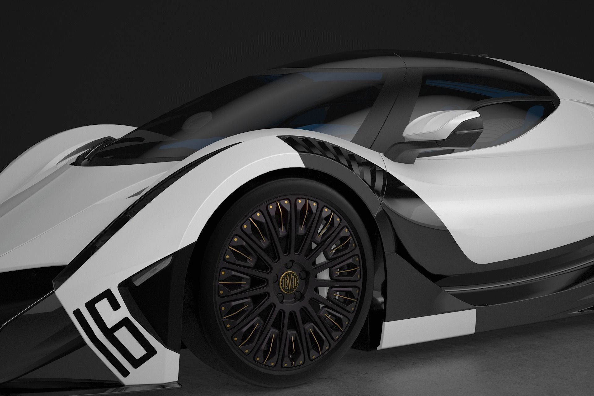Devel Sixteen Super Car 3D model_3