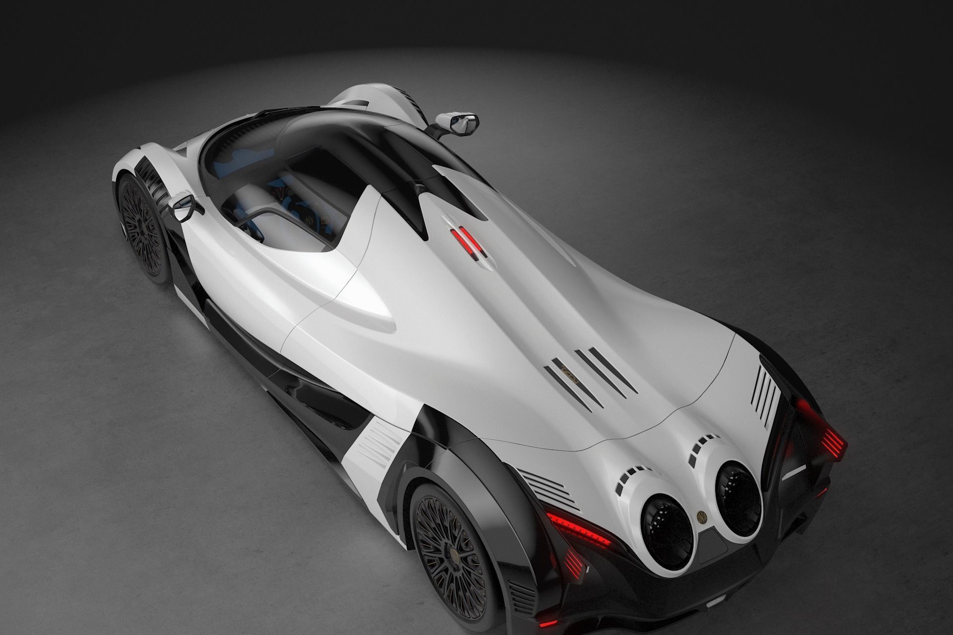 Devel Sixteen Super Car 3D model_8
