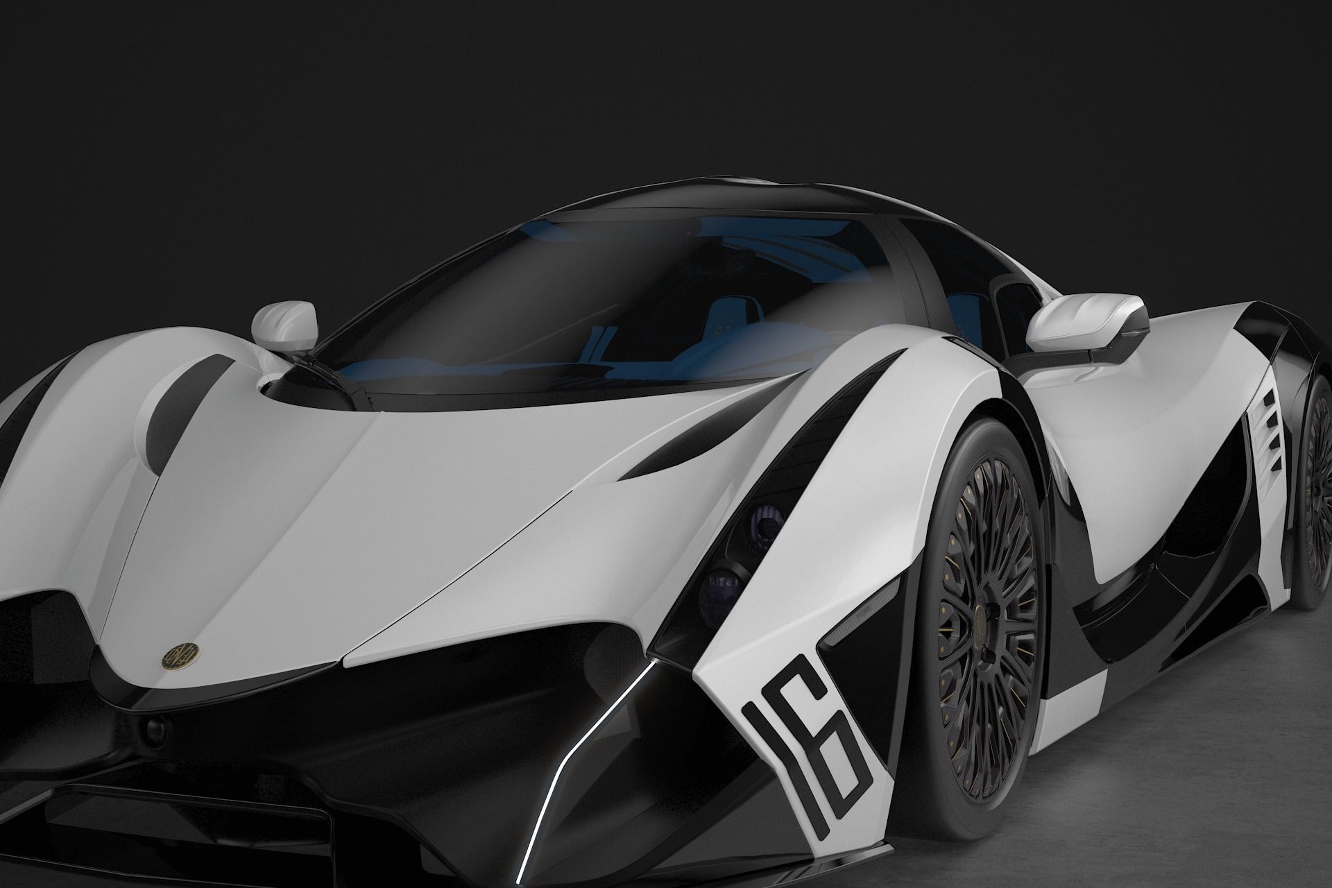 Devel Sixteen Super Car 3D model_4