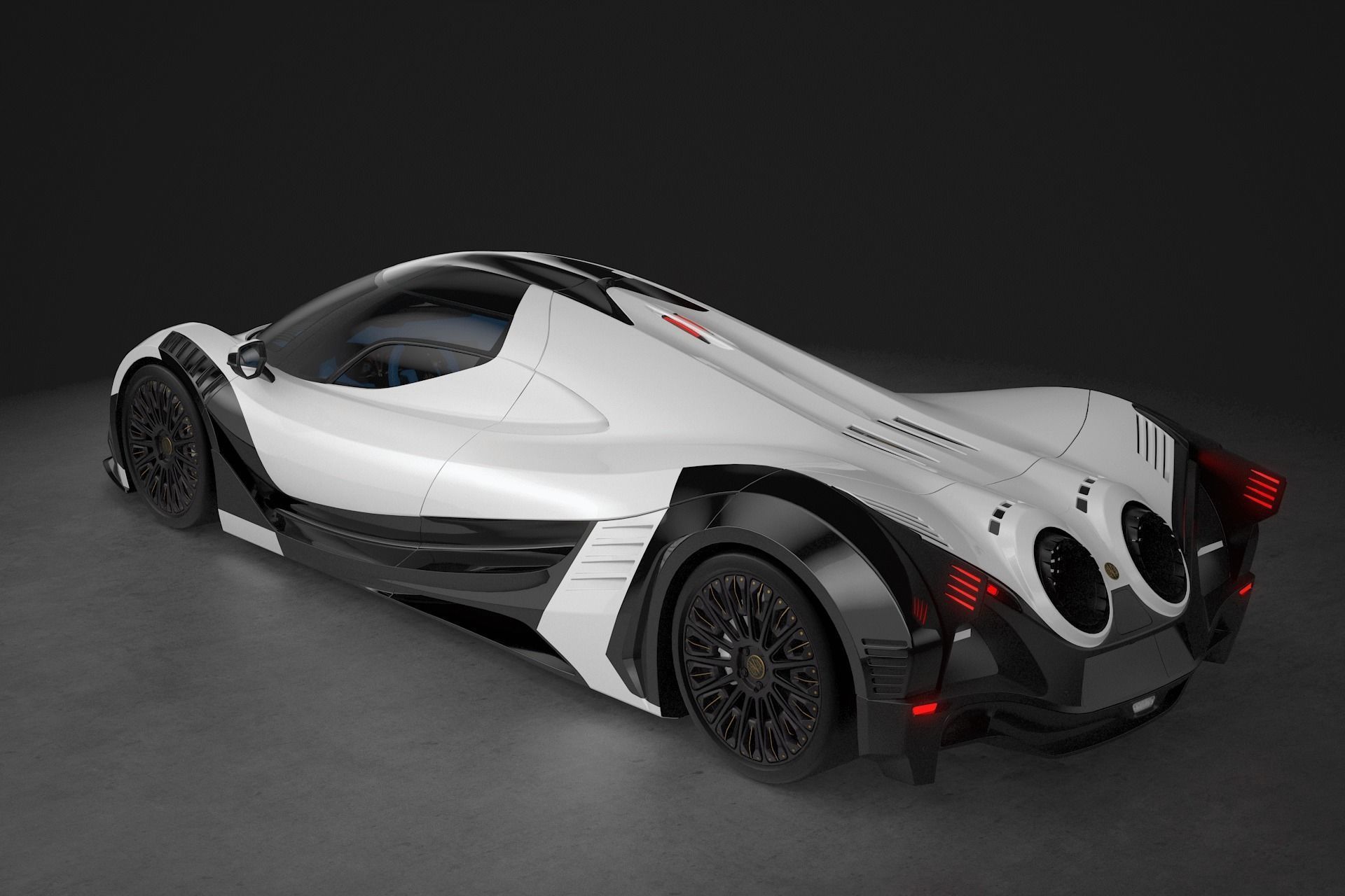 Devel Sixteen Super Car 3D model_7