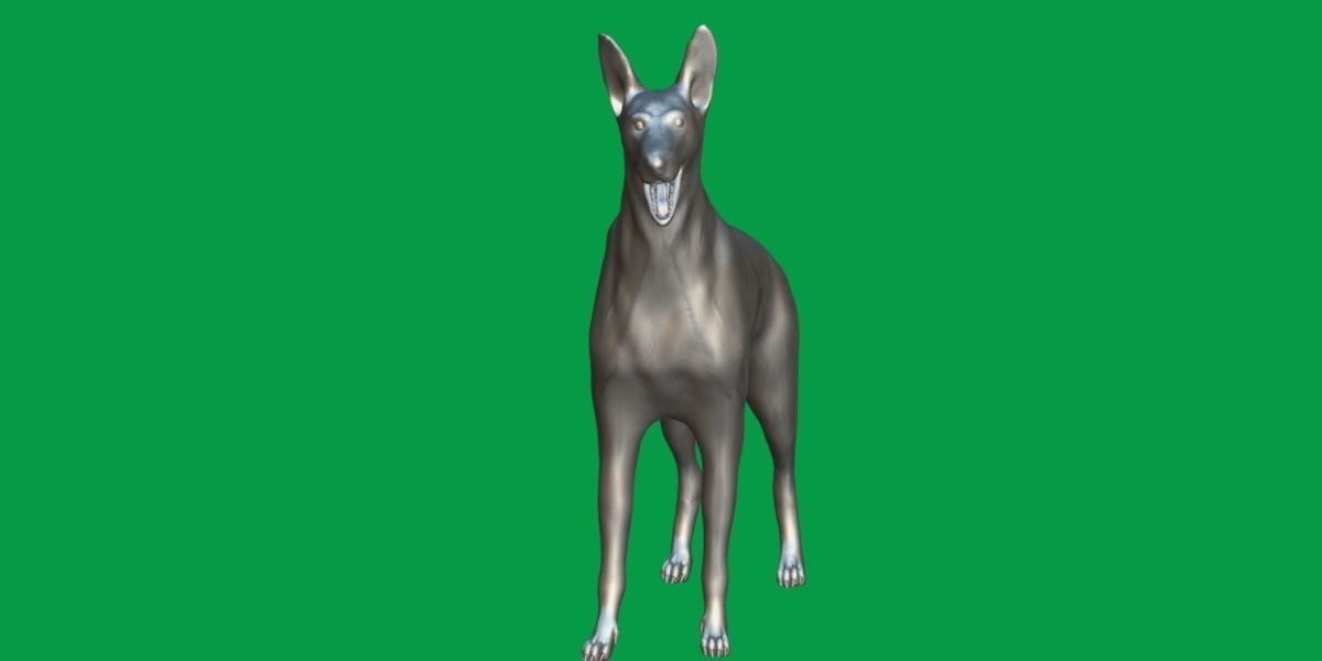 Ibizan Hound Dig 3D model_8