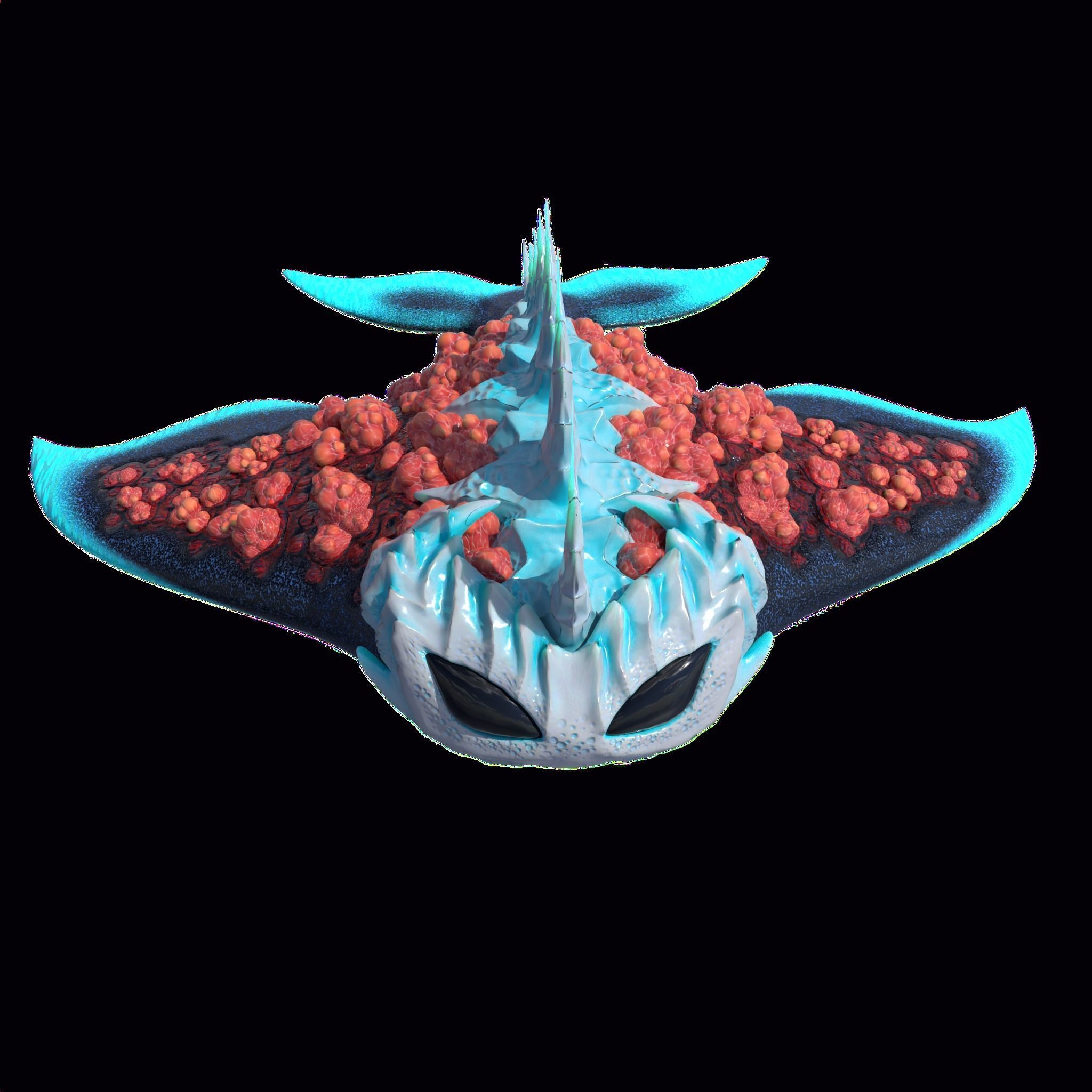 Stingray Low-poly 3D model_2