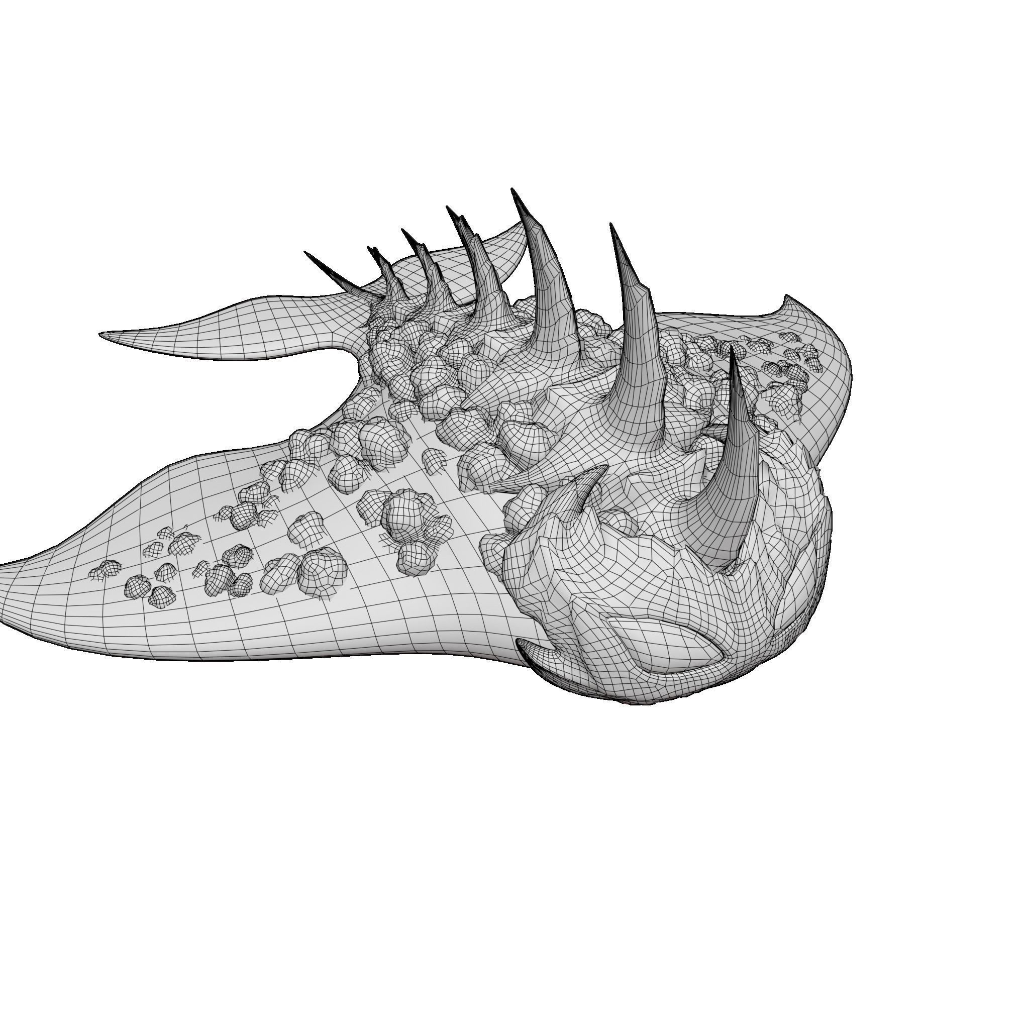 Stingray Low-poly 3D model_5