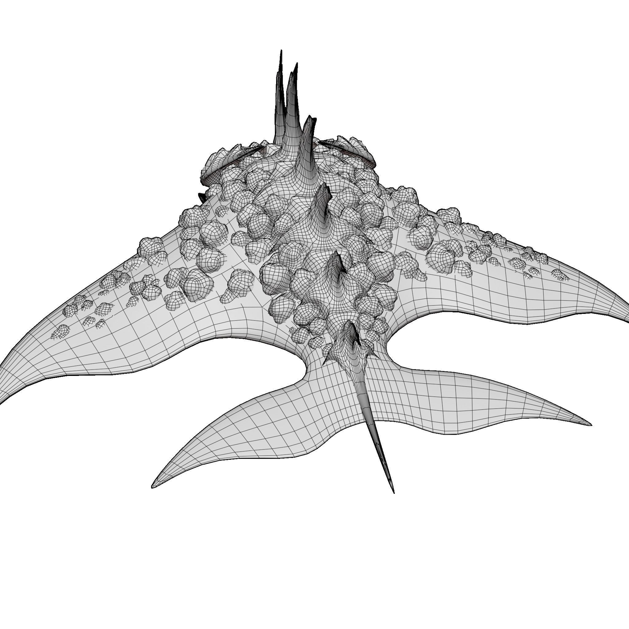 Stingray Low-poly 3D model_15