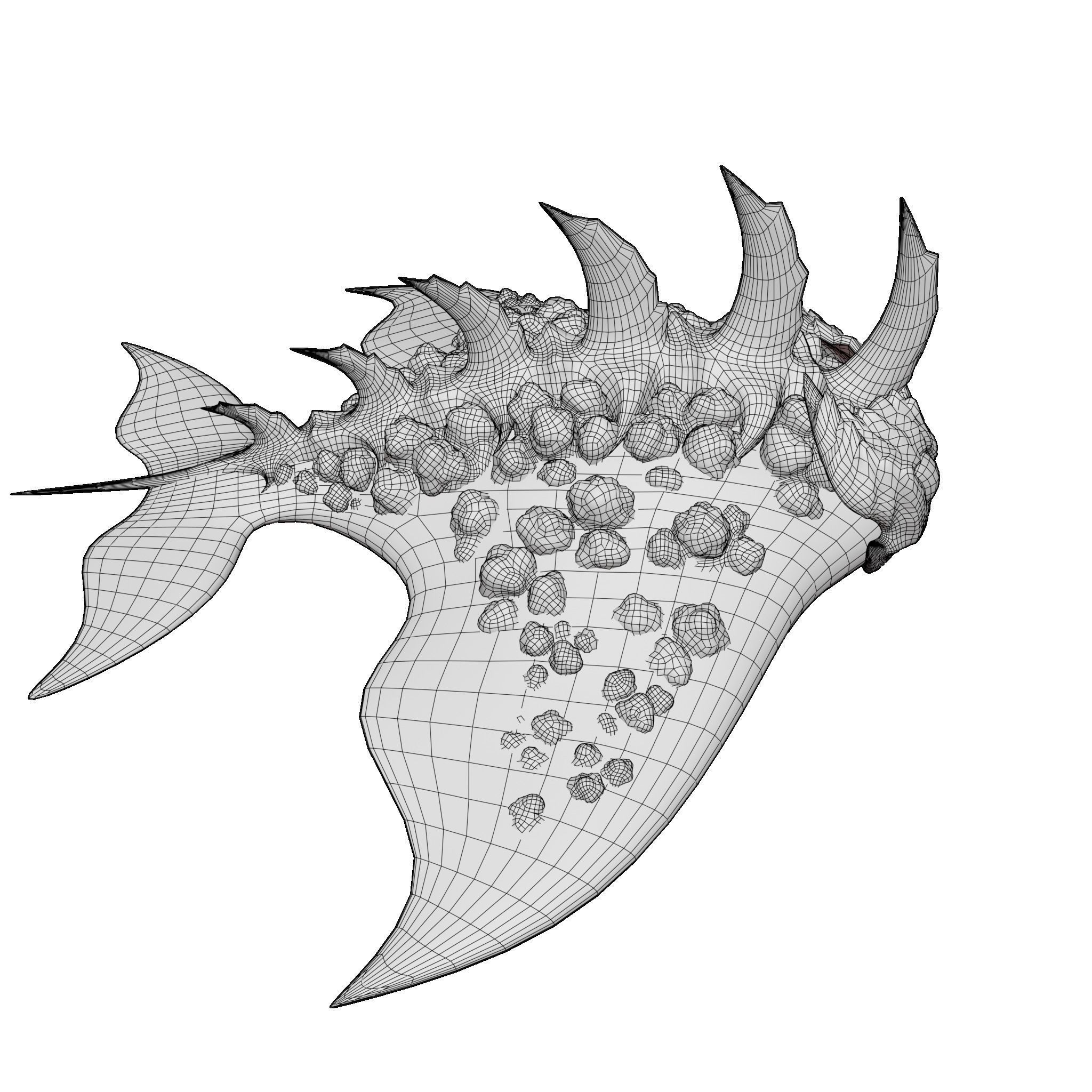 Stingray Low-poly 3D model_9