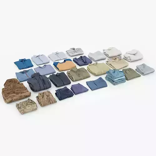 Clothing collection 25 items jeans coat shirt jacket pullover 