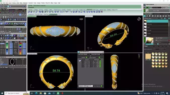 Lotus Bangel Khmer Bangle