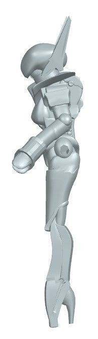 Robot Toy Women 3D print model_1