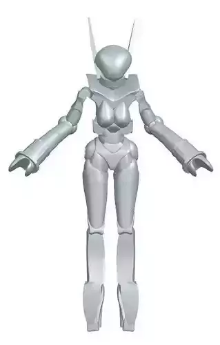 Robot Toy Women 3D print model