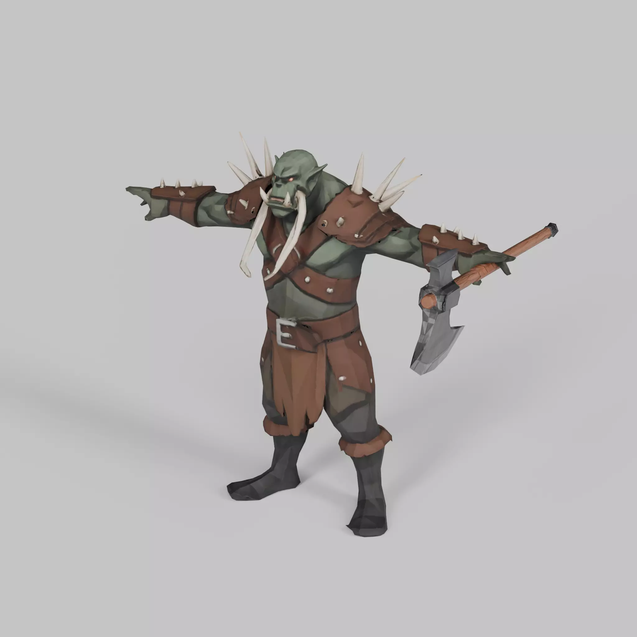 Stylized Low Poly Orc Clan - Character Pack Low-poly 3D model_5