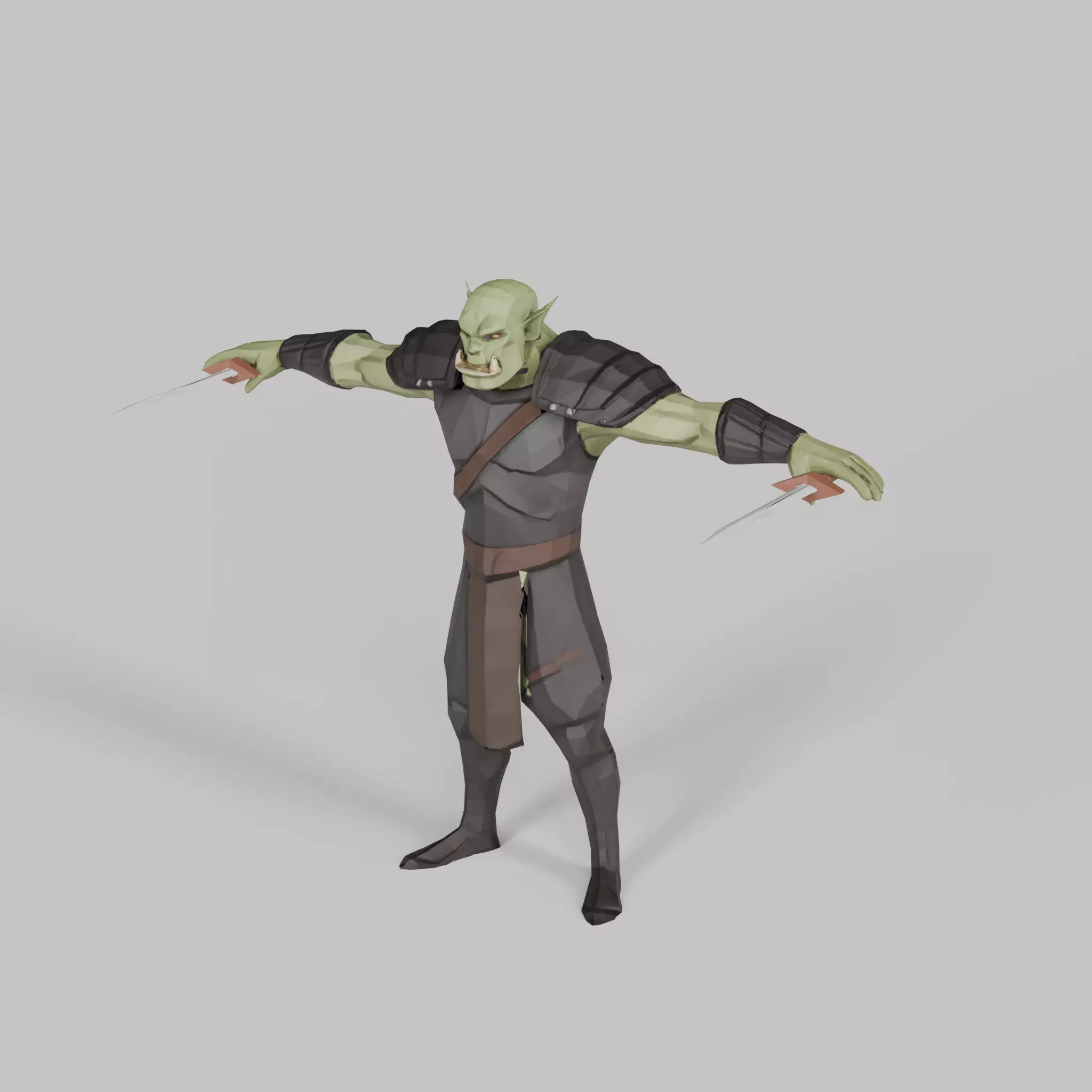 Stylized Low Poly Orc Clan - Character Pack Low-poly 3D model_4