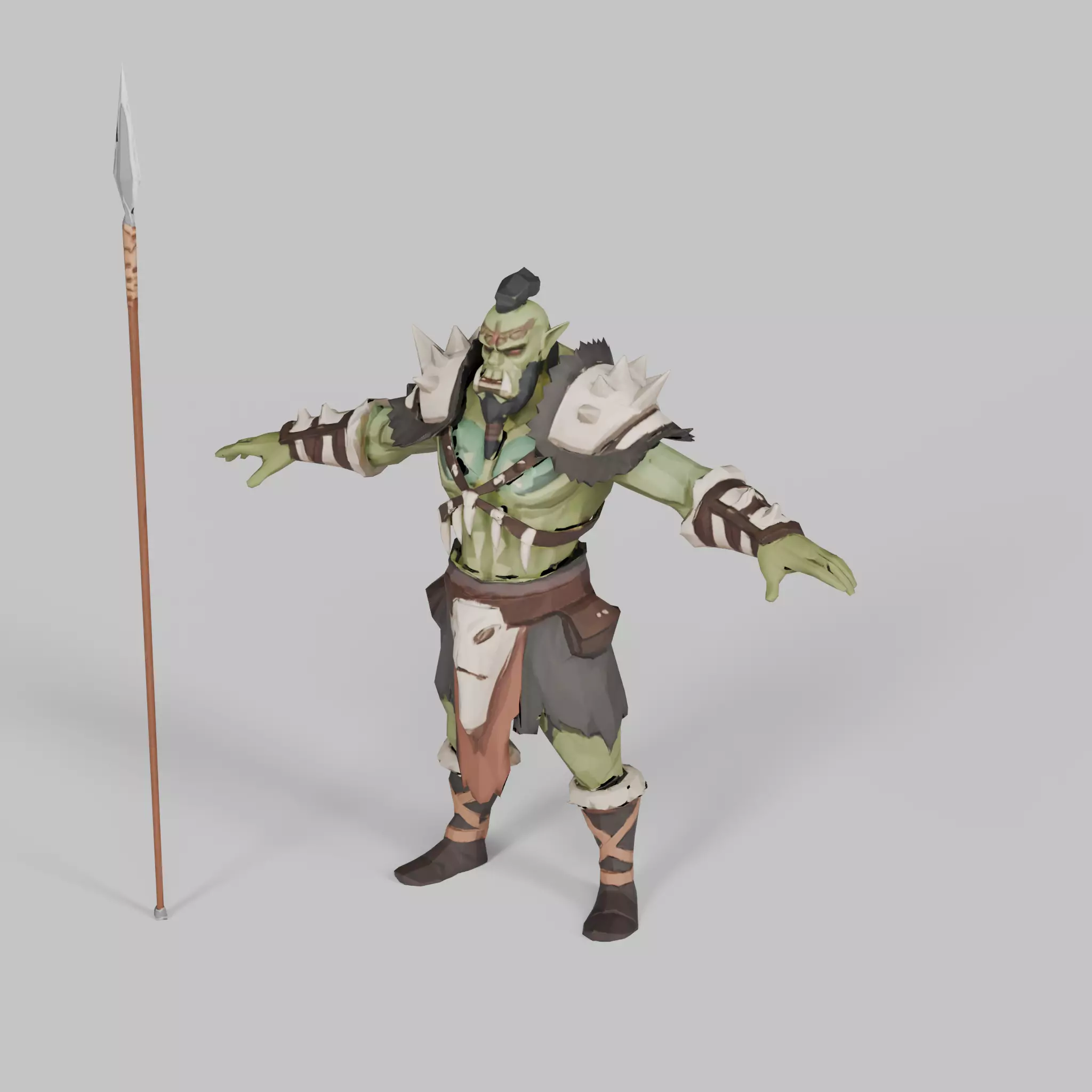 Stylized Low Poly Orc Clan - Character Pack Low-poly 3D model_2