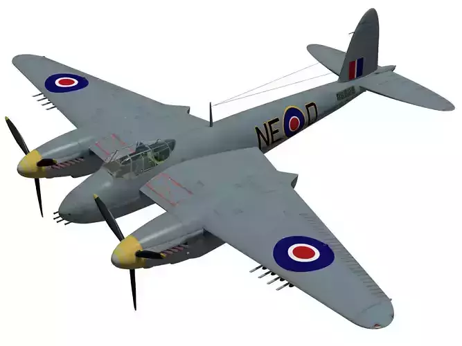 de Havilland DH98 Mosquito MkVI 3D model