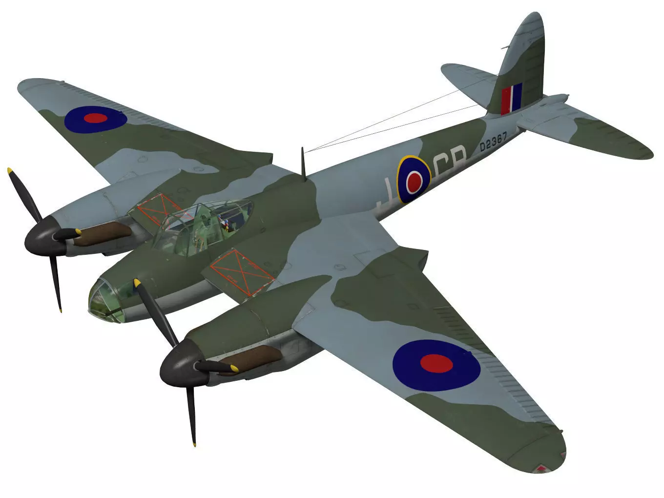 de Havilland DH98 Mosquito MkIV 3D model_0