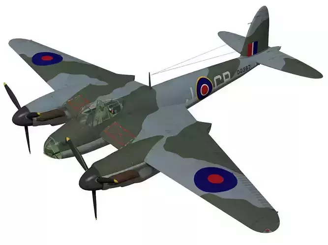 de Havilland DH98 Mosquito MkIV 3D model