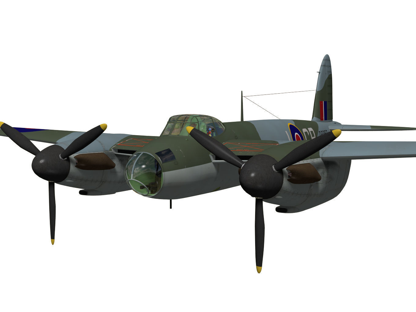 de Havilland DH98 Mosquito MkIV 3D model_4