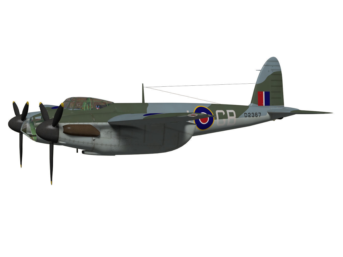 de Havilland DH98 Mosquito MkIV 3D model_2