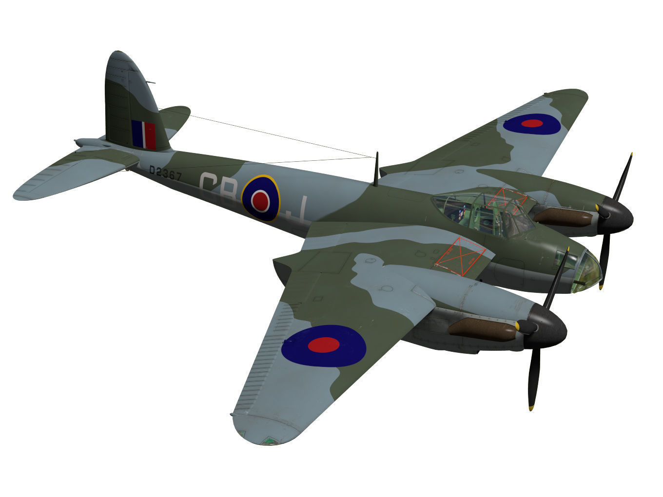 de Havilland DH98 Mosquito MkIV 3D model_5