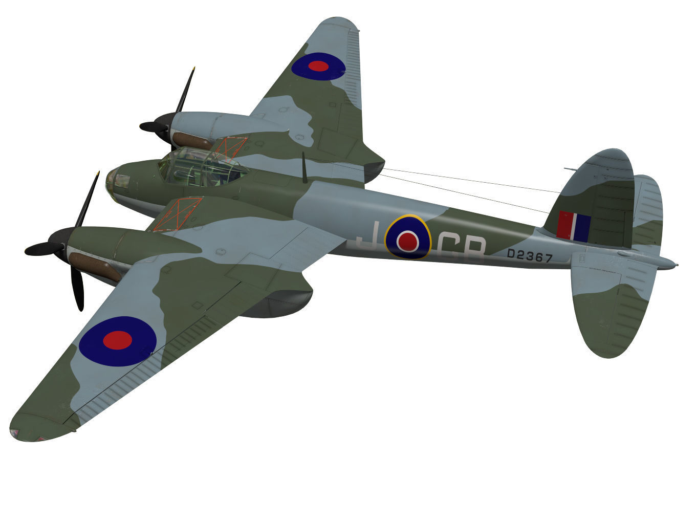 de Havilland DH98 Mosquito MkIV 3D model_1