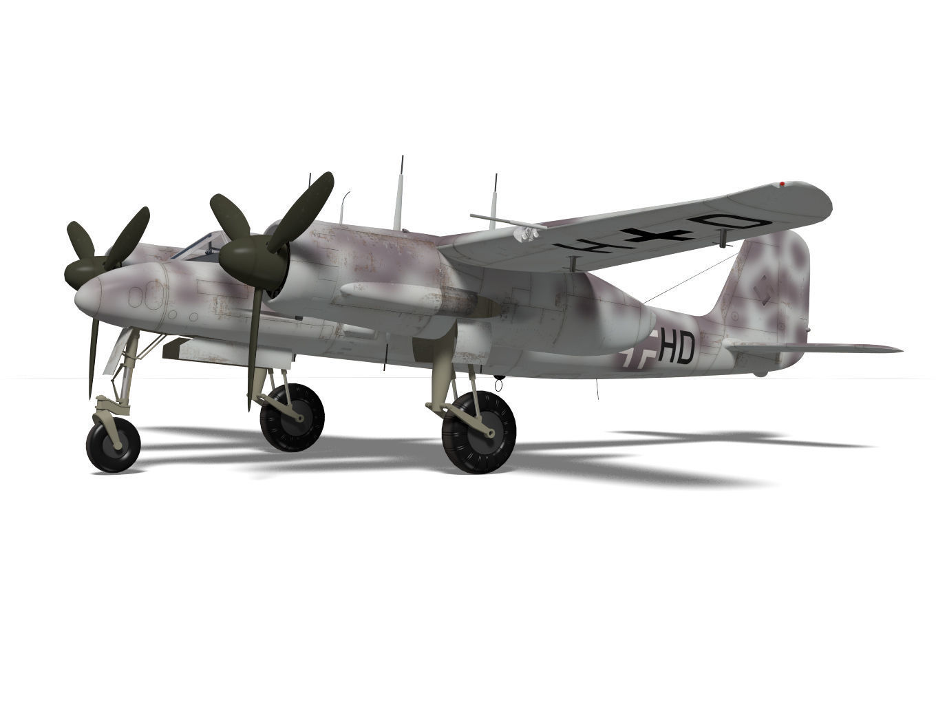 Focke Wulf Ta154 moskito 3D model_6