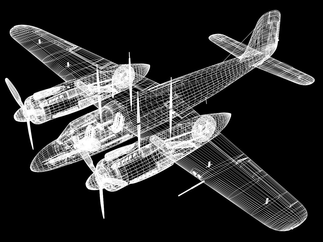 Focke Wulf Ta154 moskito 3D model_15