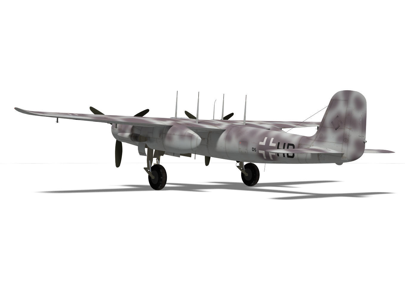 Focke Wulf Ta154 moskito 3D model_7
