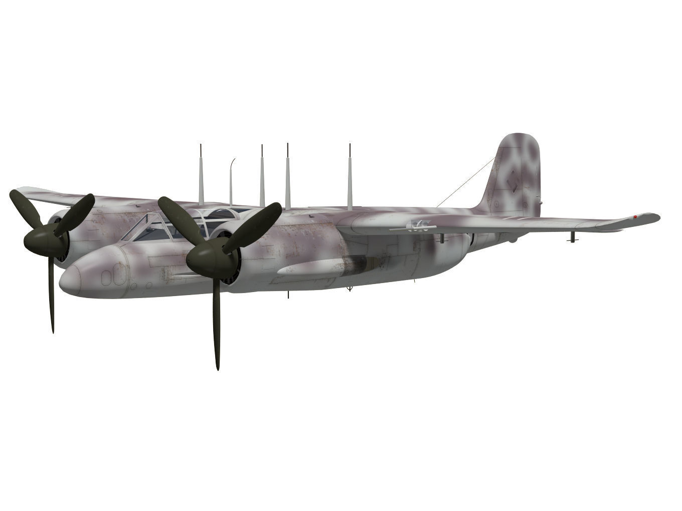 Focke Wulf Ta154 moskito 3D model_2