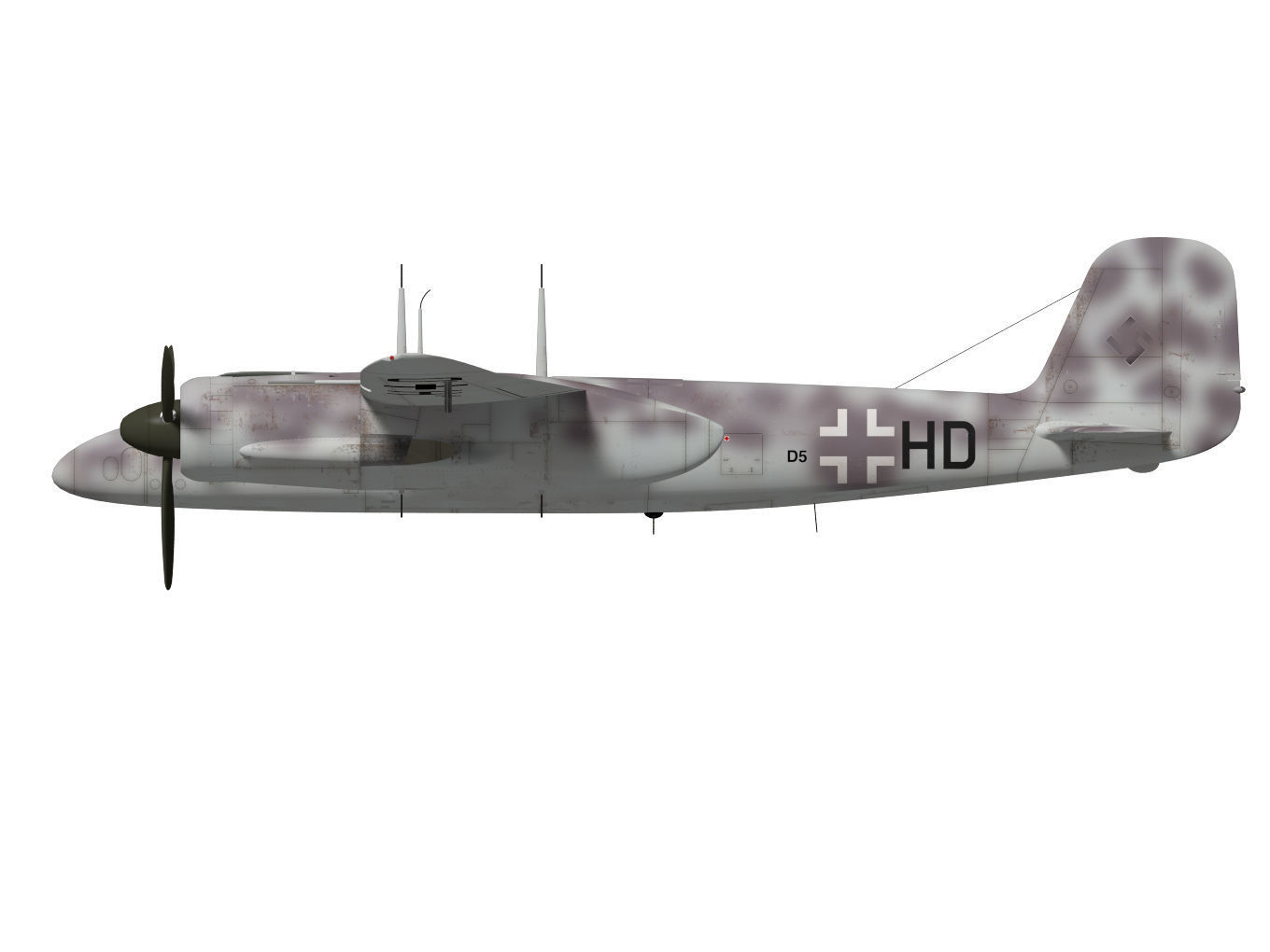 Focke Wulf Ta154 moskito 3D model_9