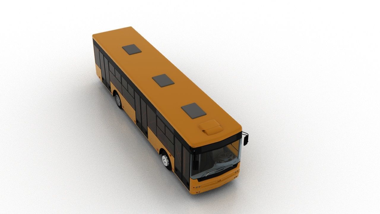 Bus Bogdan A70112 3D model_8