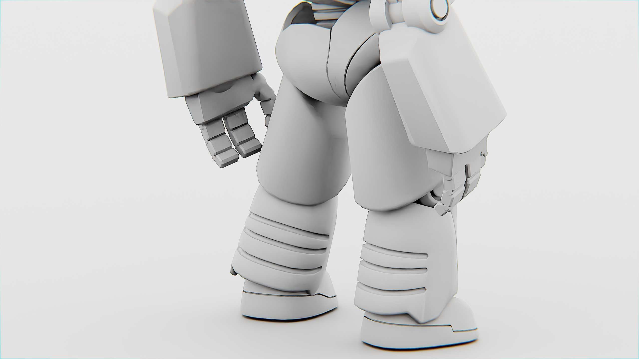 DROID NINO C-2 Rigged for Unreal Engine - Unity - MIXAMO 3D model_36