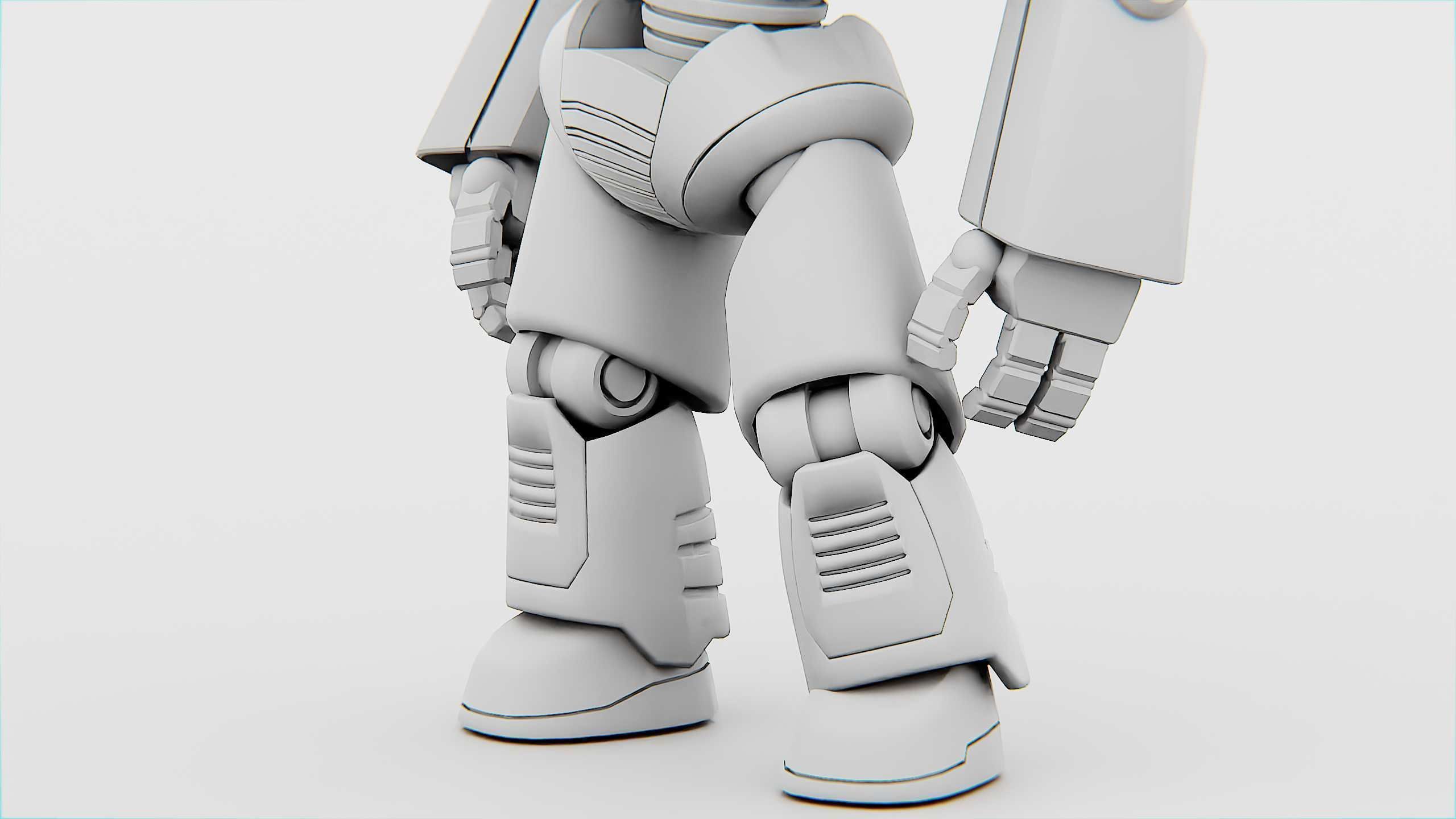 DROID NINO C-2 Rigged for Unreal Engine - Unity - MIXAMO 3D model_35