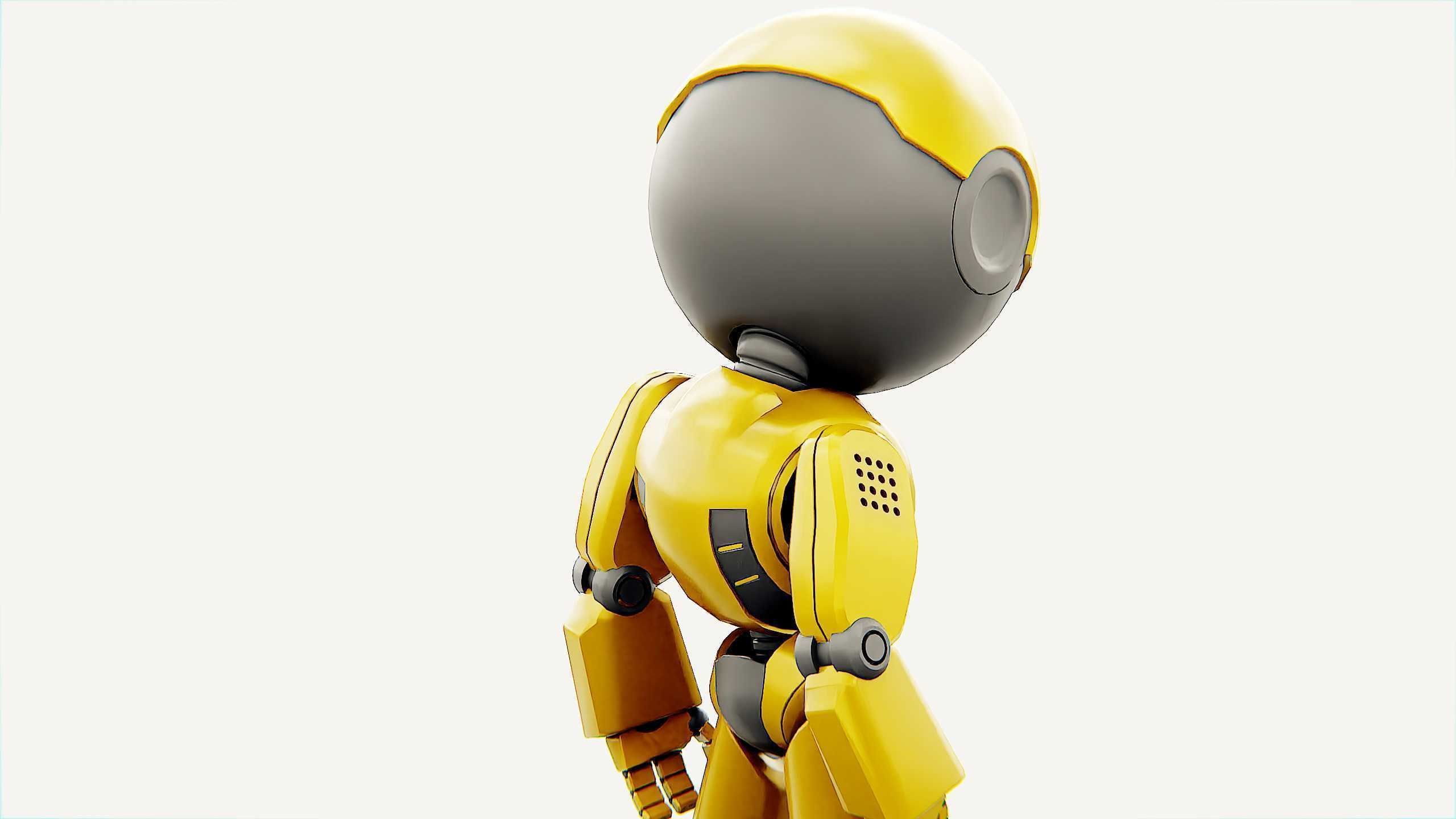 DROID NINO C-2 Rigged for Unreal Engine - Unity - MIXAMO 3D model_23