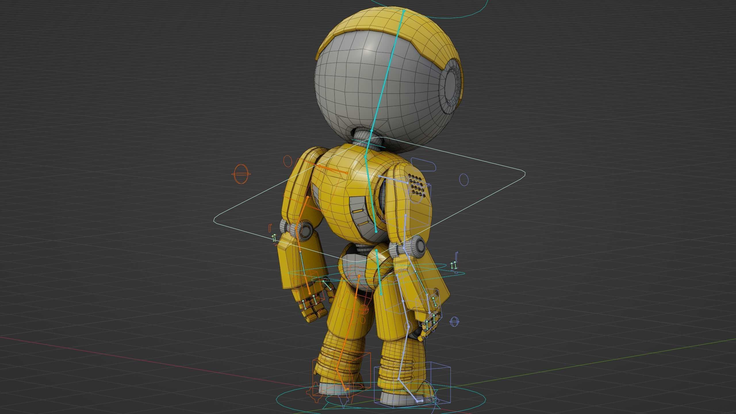 DROID NINO C-2 Rigged for Unreal Engine - Unity - MIXAMO 3D model_38
