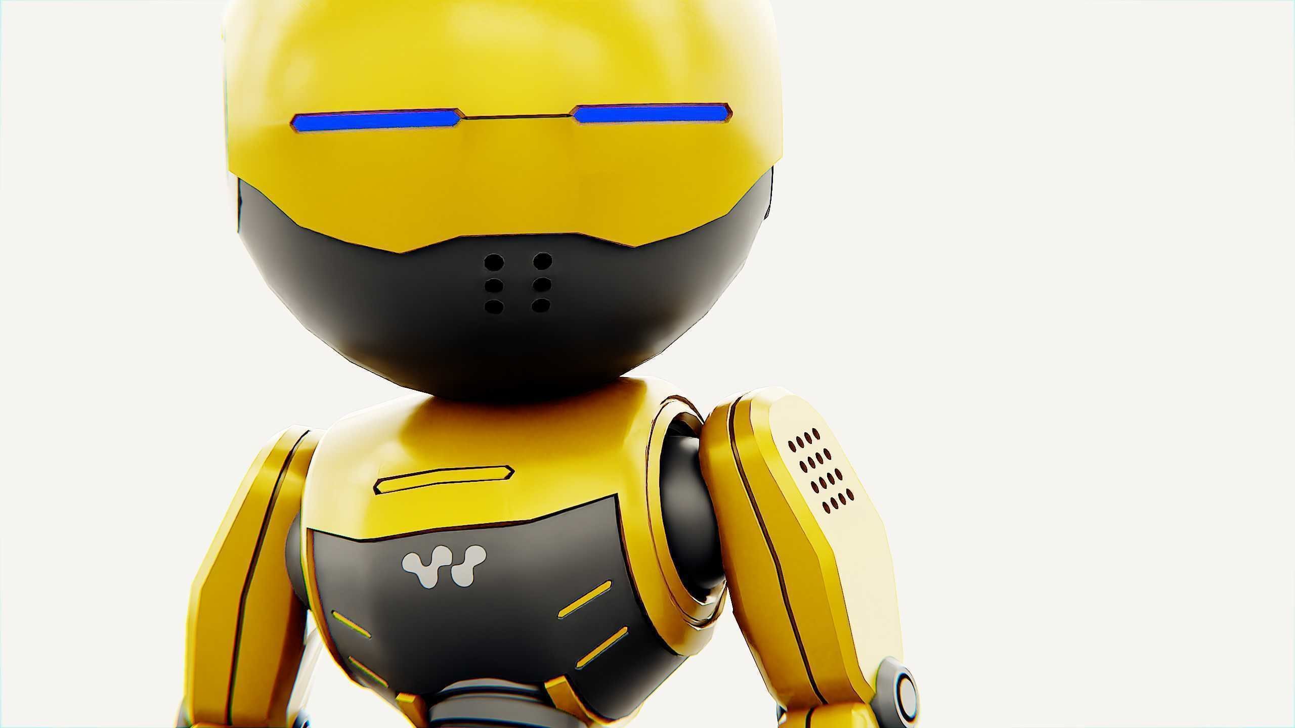 DROID NINO C-2 Rigged for Unreal Engine - Unity - MIXAMO 3D model_28