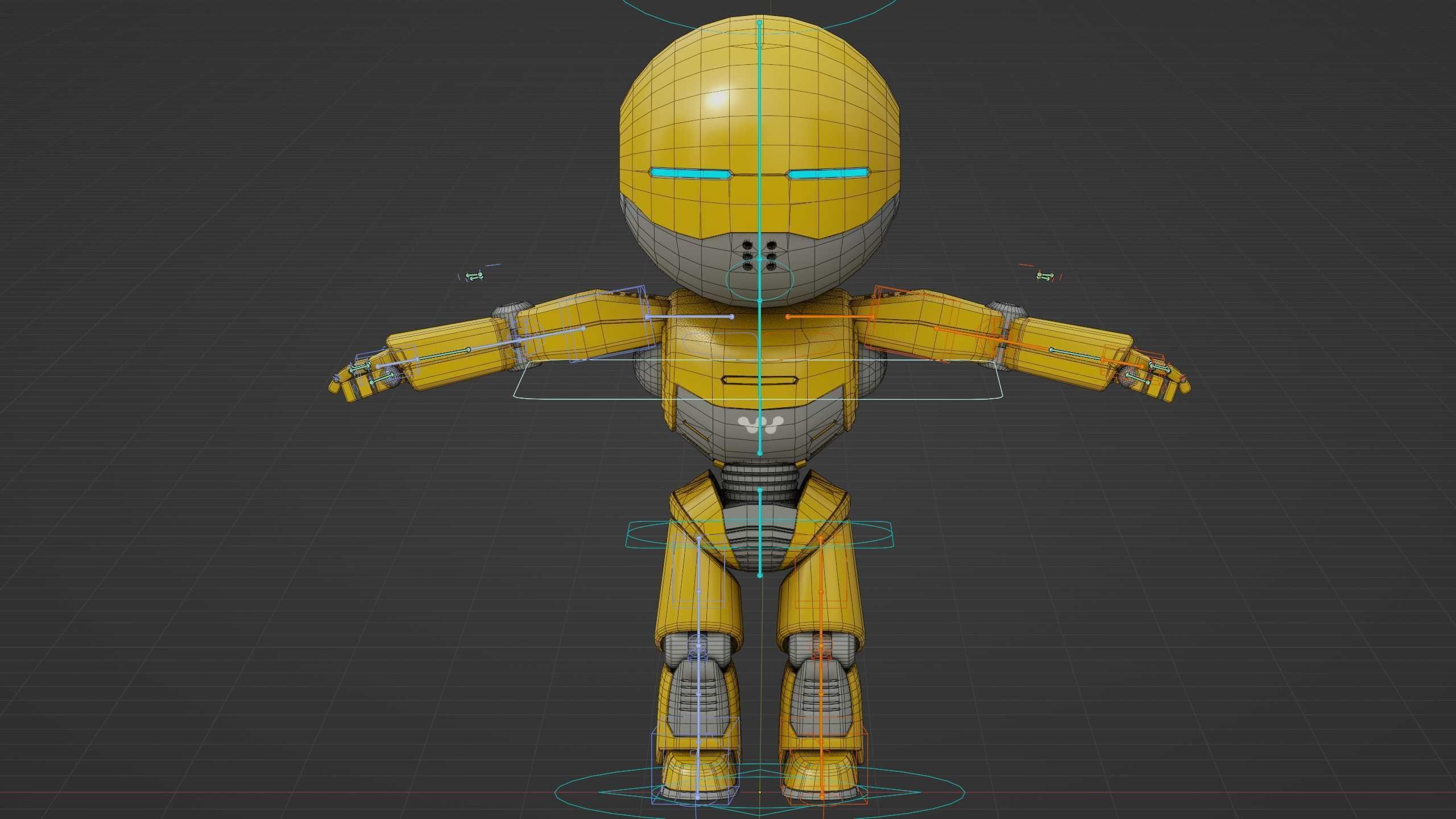 DROID NINO C-2 Rigged for Unreal Engine - Unity - MIXAMO 3D model_39