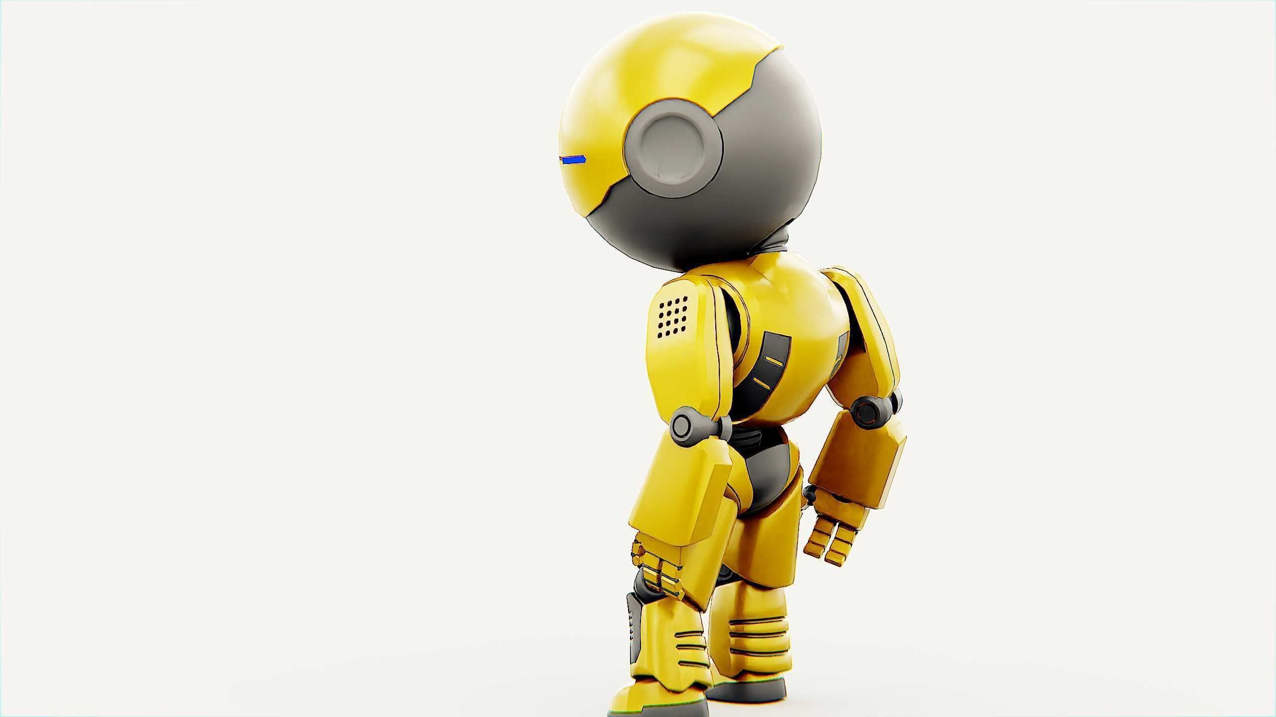 DROID NINO C-2 Rigged for Unreal Engine - Unity - MIXAMO 3D model_15