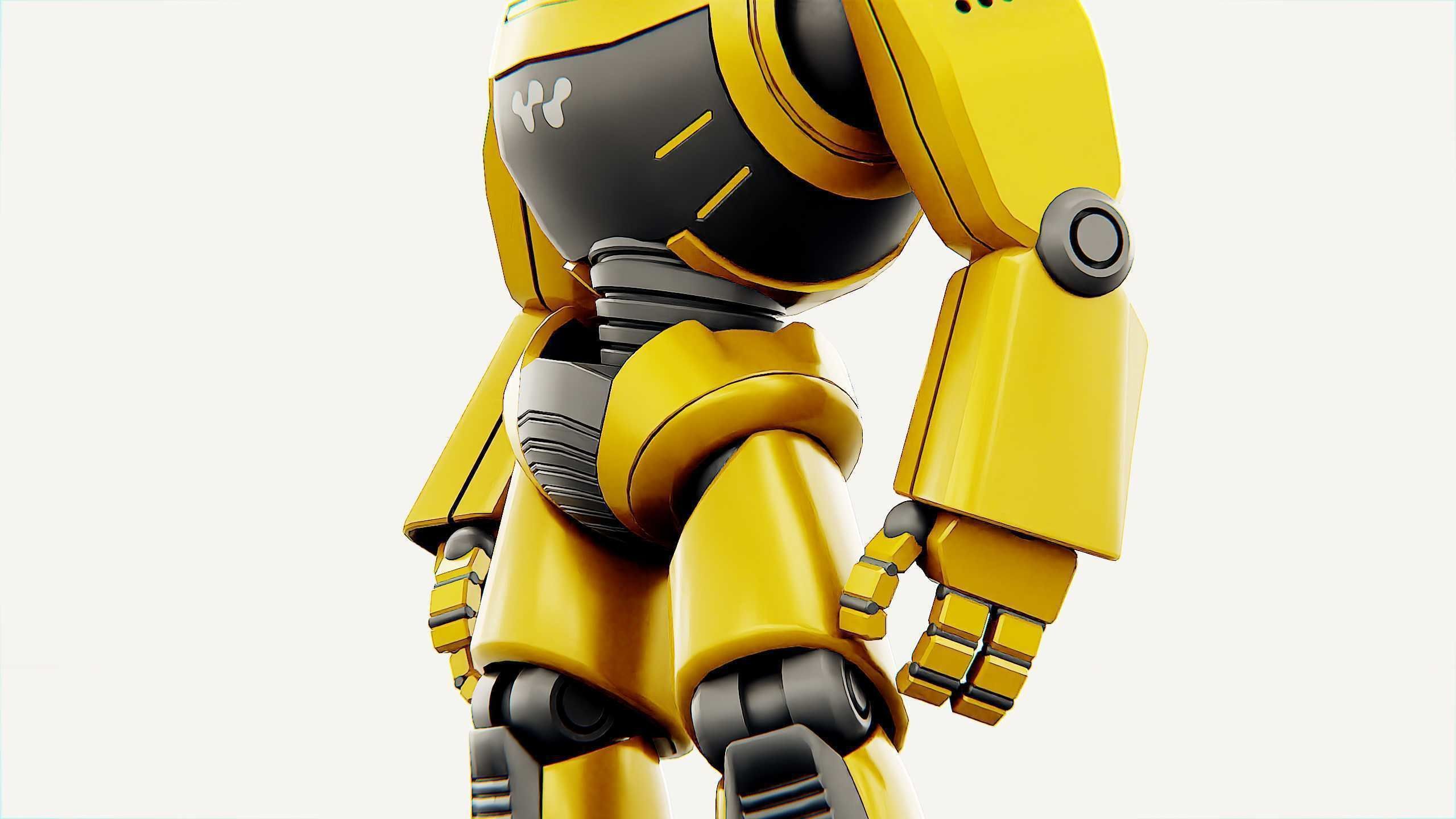 DROID NINO C-2 Rigged for Unreal Engine - Unity - MIXAMO 3D model_29